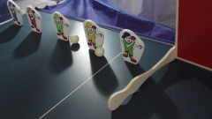 JUNIOR Returnboard mit 5 Spielen incl. Ballfangnetz
